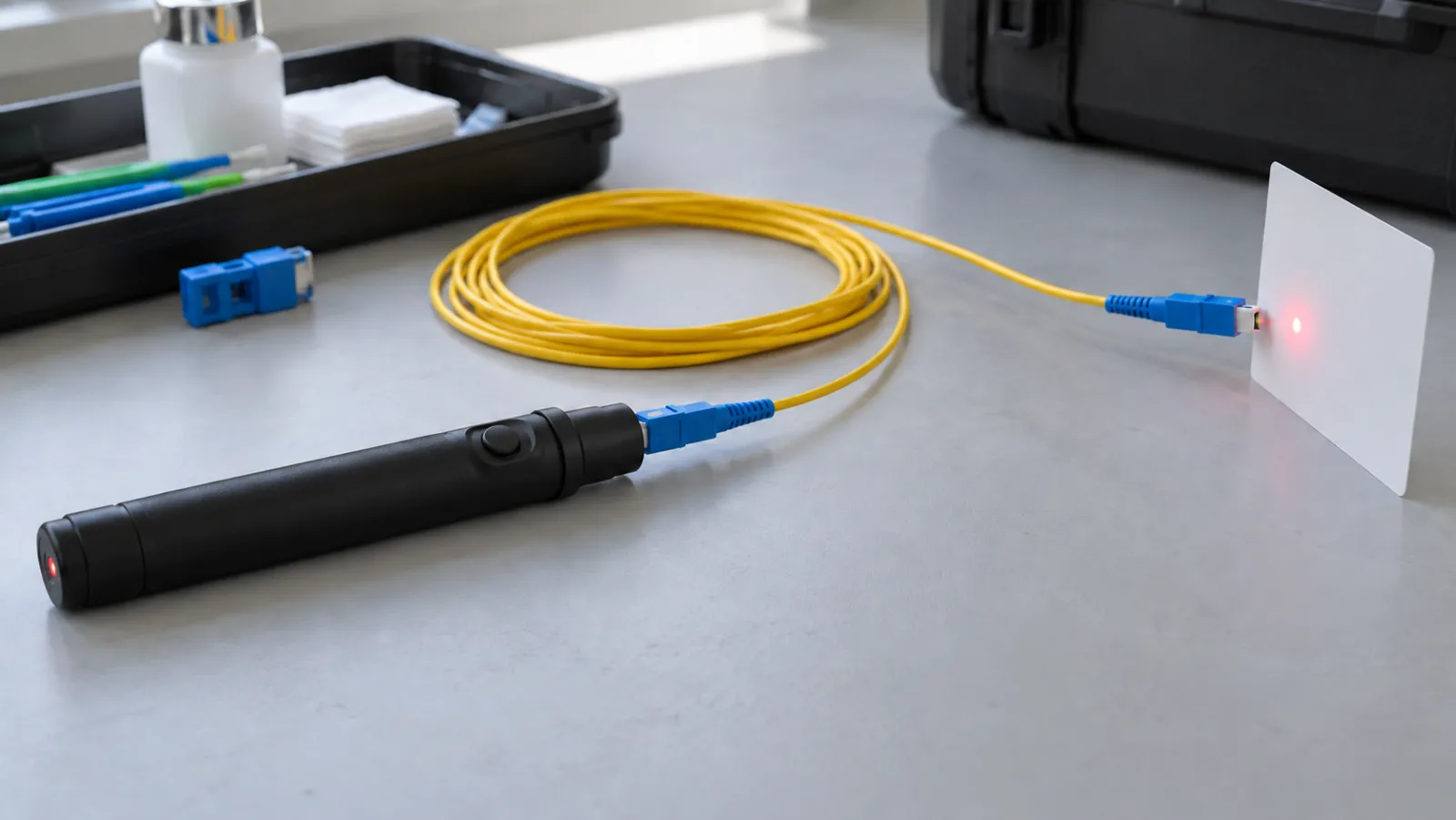 VFL Fiber Continuity Testing: What Red Light Can Prove|Best Fiber Optic